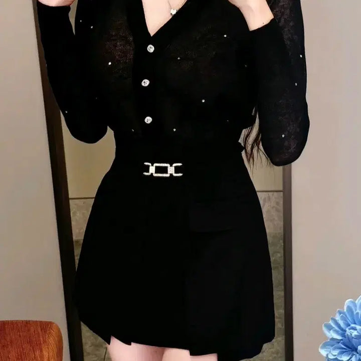 [BUNJANG] Blackhole J Lamellose Cubic Skirt / 수입의류큐빅치마(71900) 블랙홀제이 라멜로즈
