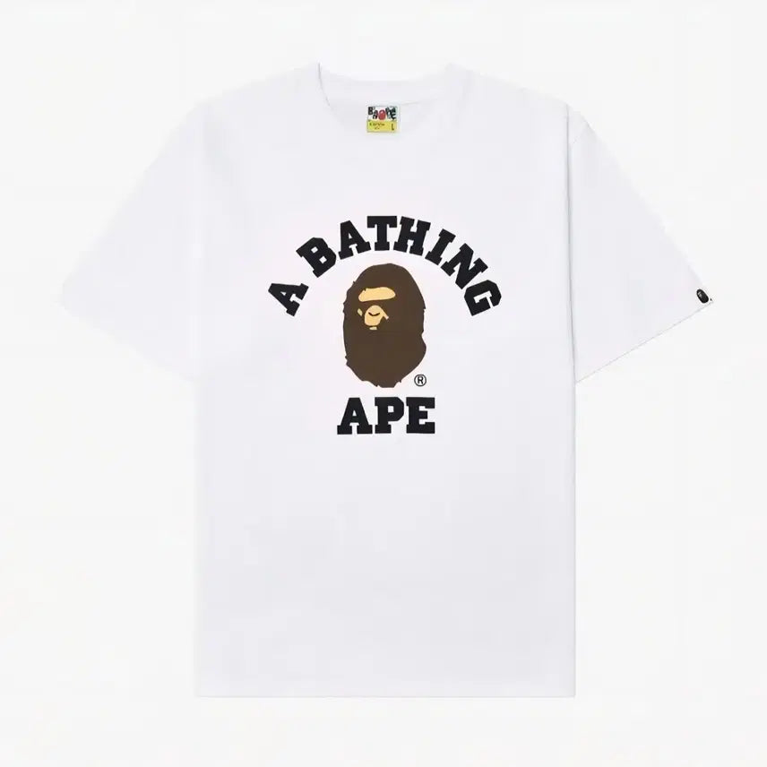 [BUNJANG] BAPE College Logo T-Shirt (New) / <특가>베이프 컬리지 로고 반팔티(새상품)