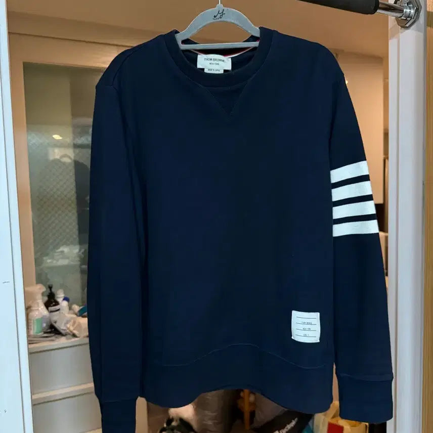 [SOLD OUT] 톰브라운 사선완장 네이비 맨투맨 4사이즈