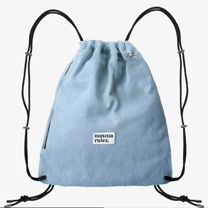 [BUNJANG] Masmarrules Denim String Backpack / 마스마룰즈 스트링 백팩 데님 책가방 노트북 가방