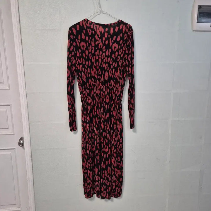 [BUNJANG] ZARA Leopard Print Long Dress / 자라 블랙/레드 레오파드 롱 원피스