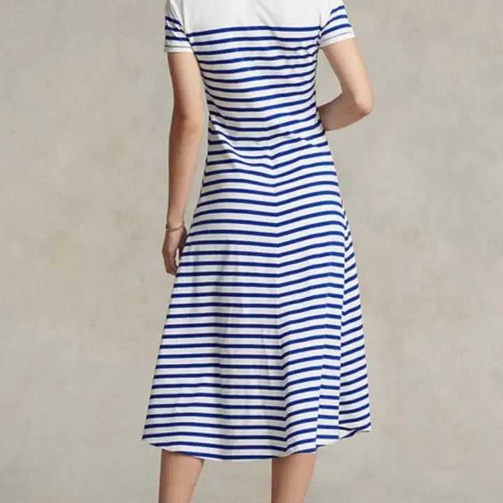 [SOLD OUT] 폴로 랄프로렌 여성 핏 앤 플레어 메시 폴로 셔츠드레스