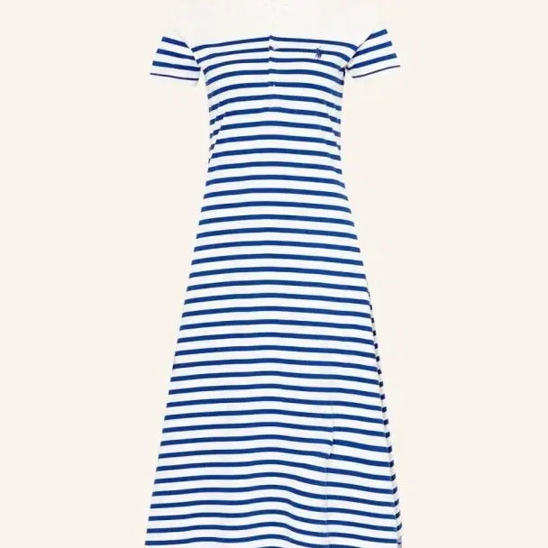 [SOLD OUT] 폴로 랄프로렌 여성 핏 앤 플레어 메시 폴로 셔츠드레스