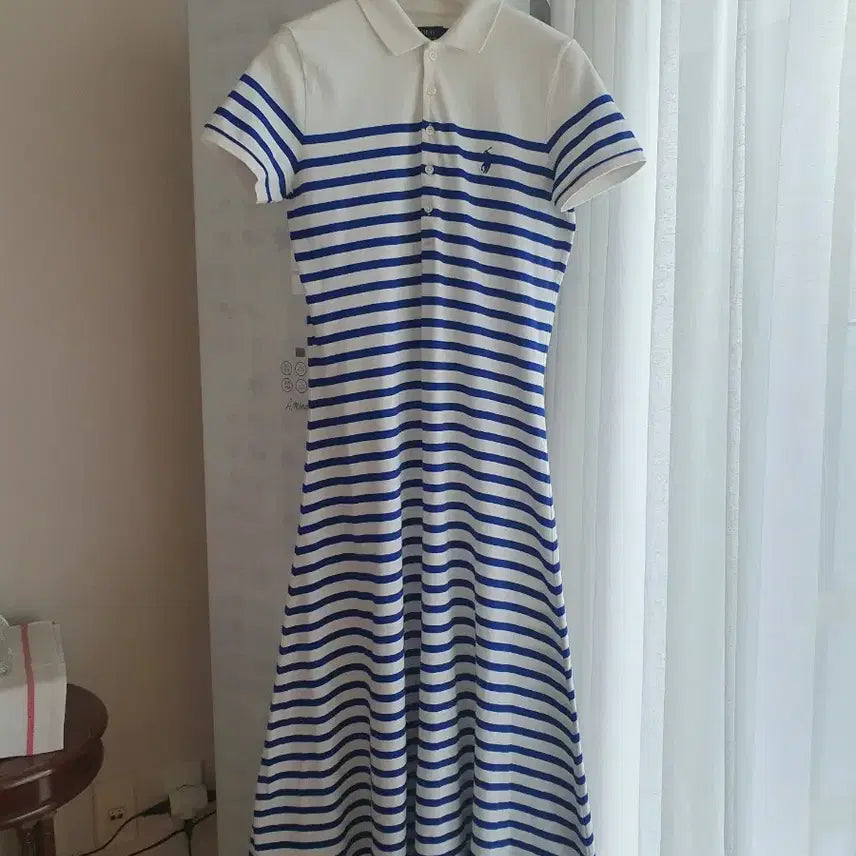 [SOLD OUT] 폴로 랄프로렌 여성 핏 앤 플레어 메시 폴로 셔츠드레스