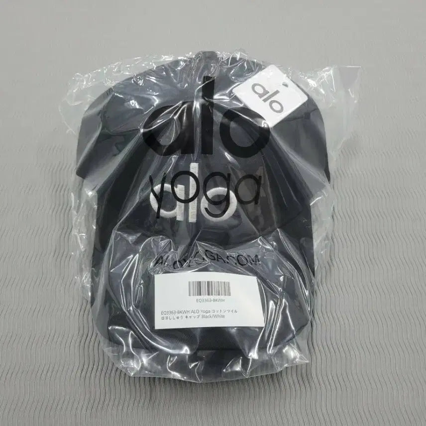 [BUNJANG] ALO Baseball Cap Black/White / ALO 볼캡 모자 블랙/화이트