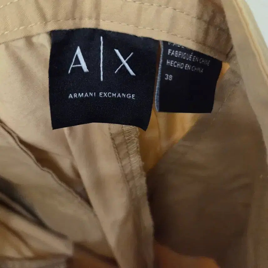 [BUNJANG] A|X Armani Exchange Beige Cotton Pants 38 / A|X 아르마니 익스체인지 베이지 면바지 38