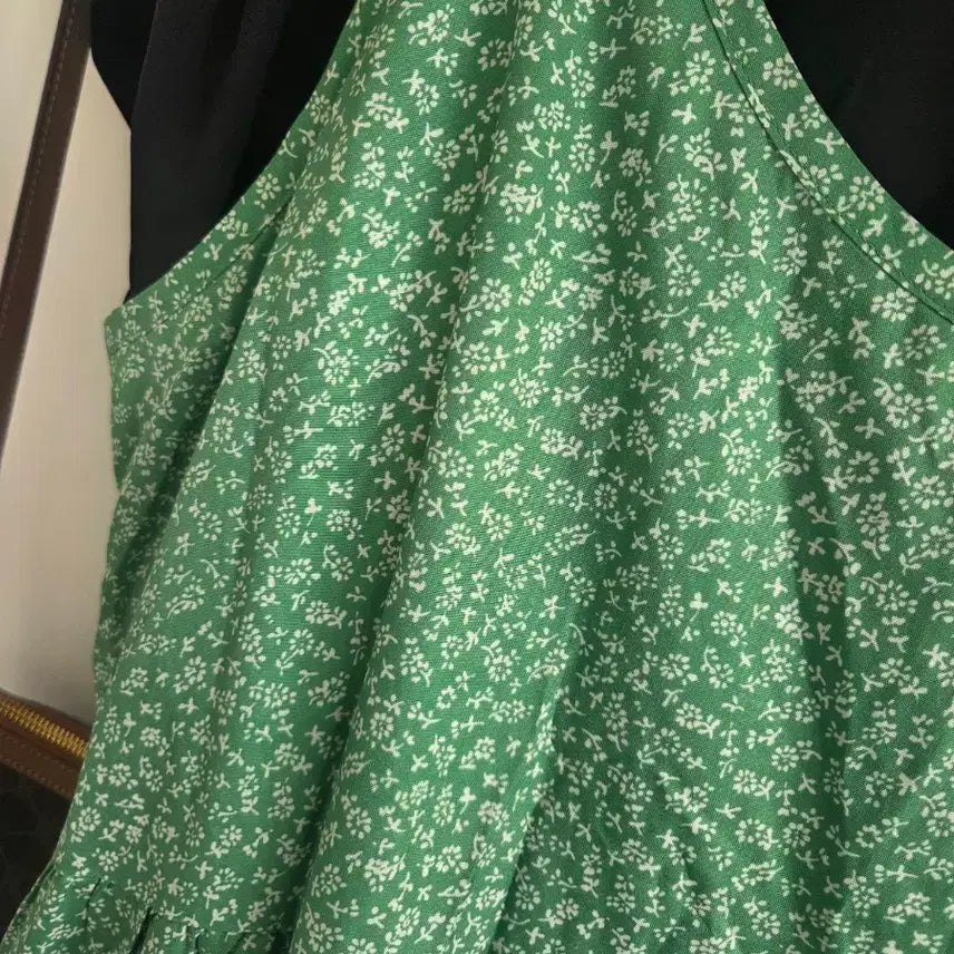 [BUNJANG] Floral Long Dress Green / 플라워 롱 원피스 그린