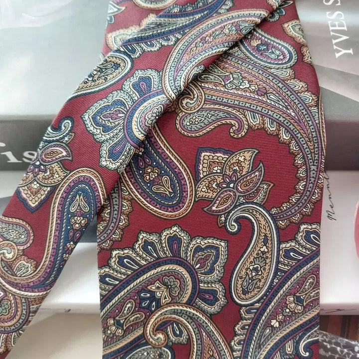 [BUNJANG] Christian Dior Paisley Silk Tie / 크리스찬 디올 와인 페이즐리 넥타이 9.5cm S~A+등급 K2530