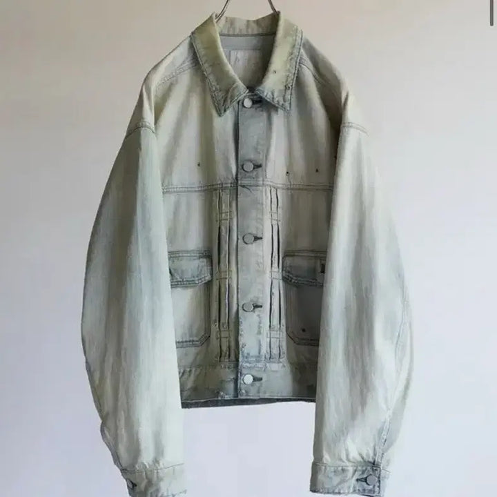 [BUNJANG] 안셀름 CRASH DENIM JACKET type-2 24ss 3사이즈 / 안셀름 CRASH DENIM JACKET type-2 24ss 3사이즈