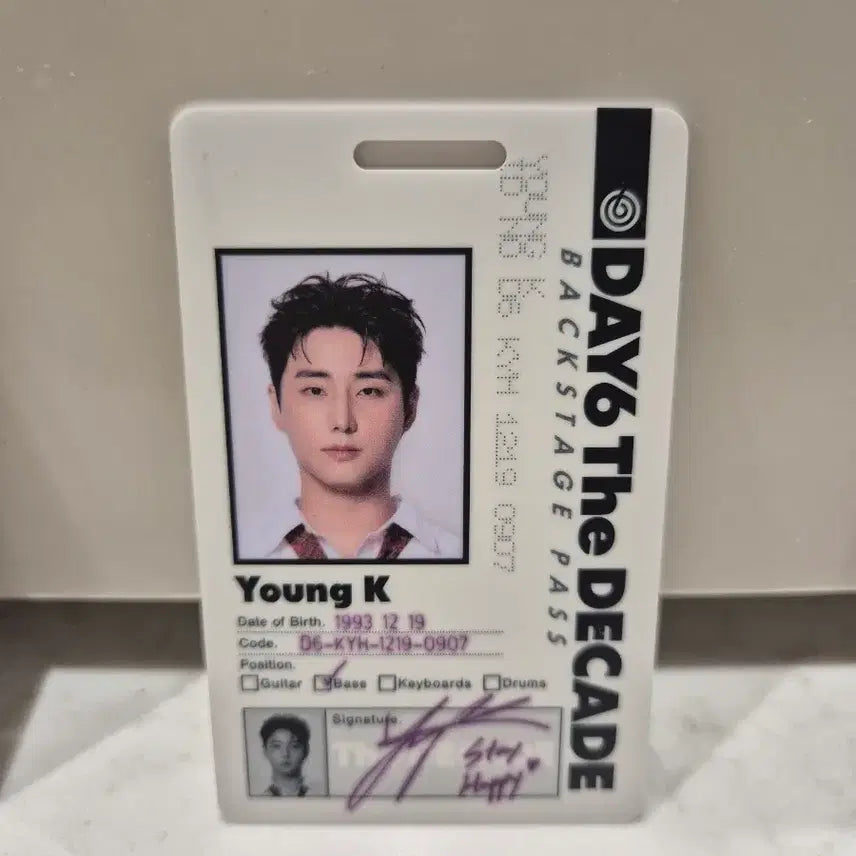 [SOLD OUT] DAY6 영케이 The Decade 아이디카드