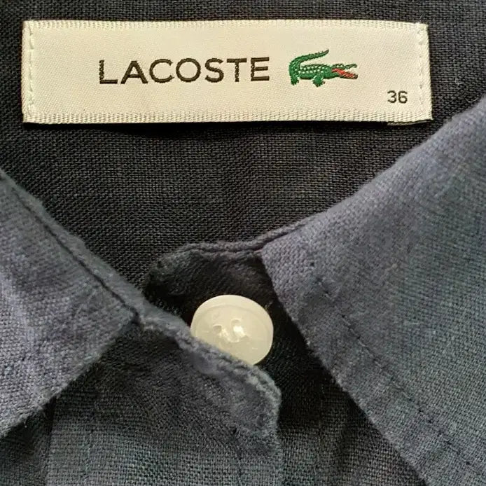 [SOLD OUT] LACOSTE 라코스테 린넨 반팔 셔츠 36