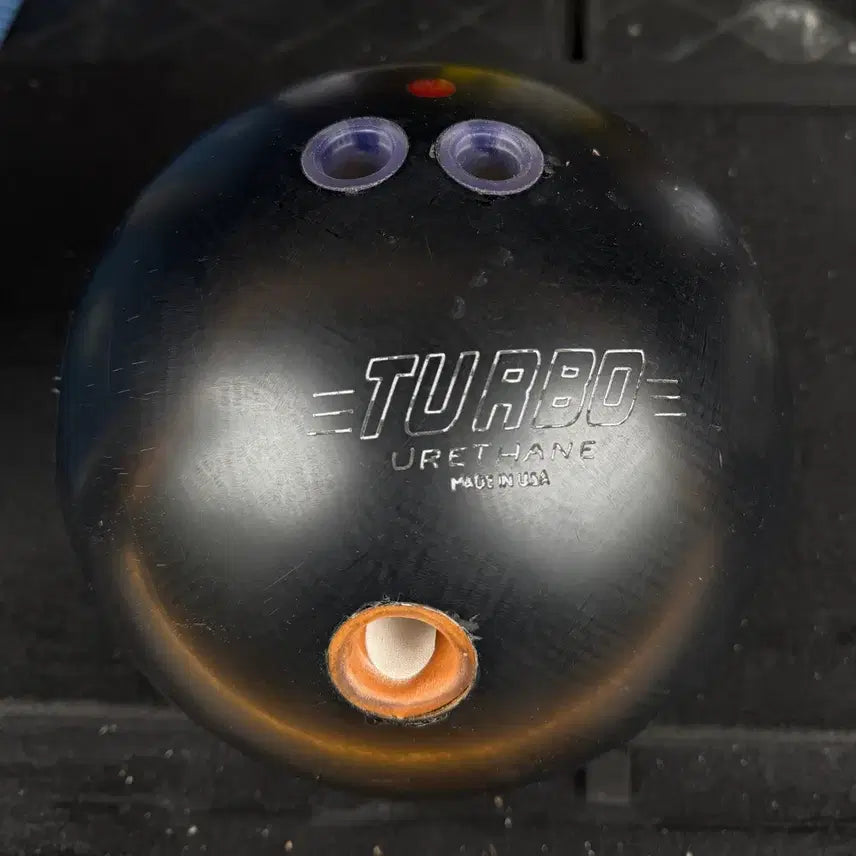 [BUNJANG] Turbo Urethane Black Bowling Ball 15 lbs / 터보 우레탄 중고 볼링공 블랙 15p