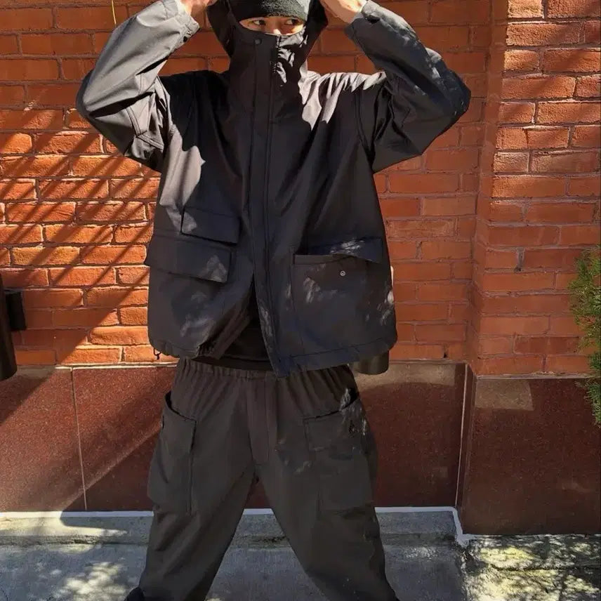[BUNJANG] nanamica 3L PERTEX SHIELD Cargo Pants Black 34 / 나나미카 카고 팬츠 34사이즈 블랙 3L PERTEX SHIELD