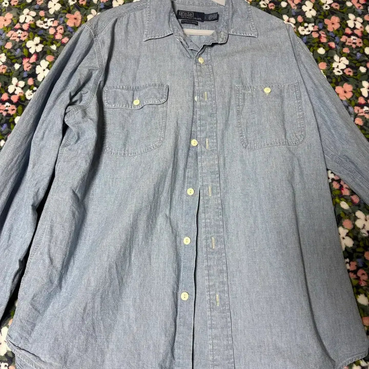 [BUNJANG] Polo Chambray Shirt / 폴로 샴브레이 셔츠