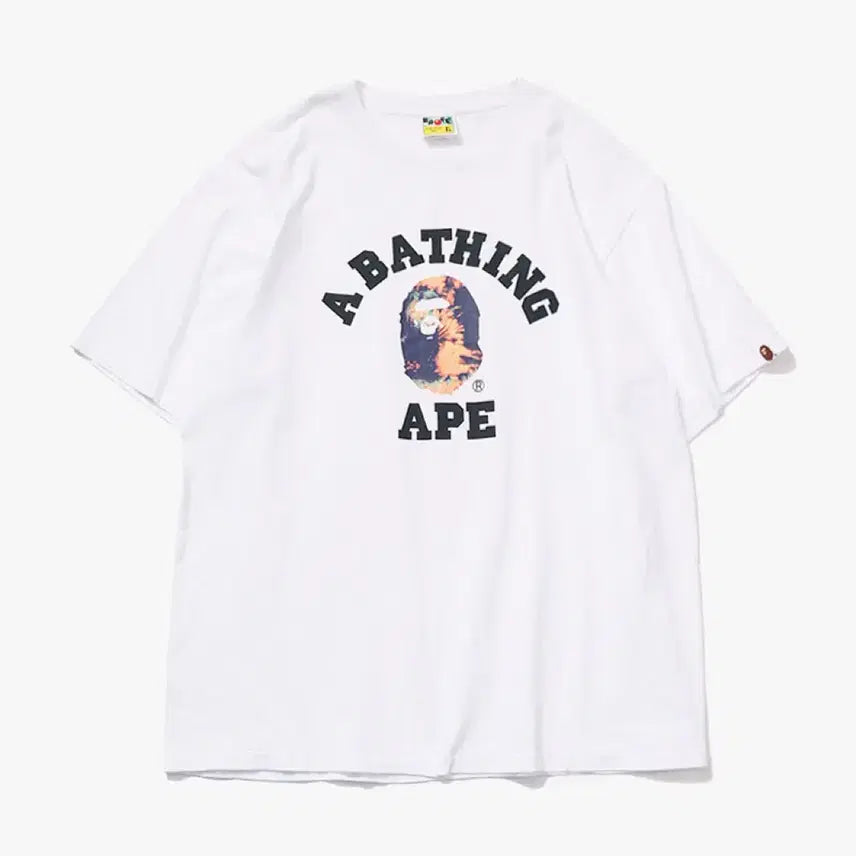 [BUNJANG] BAPE Tie-Dye College T-Shirt / 베이프 타이다이 컬리지 티셔츠