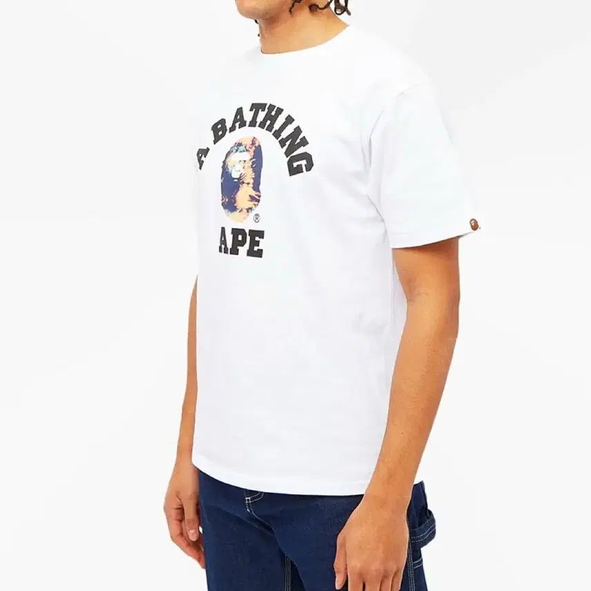 [BUNJANG] BAPE Tie-Dye College T-Shirt / 베이프 타이다이 컬리지 티셔츠