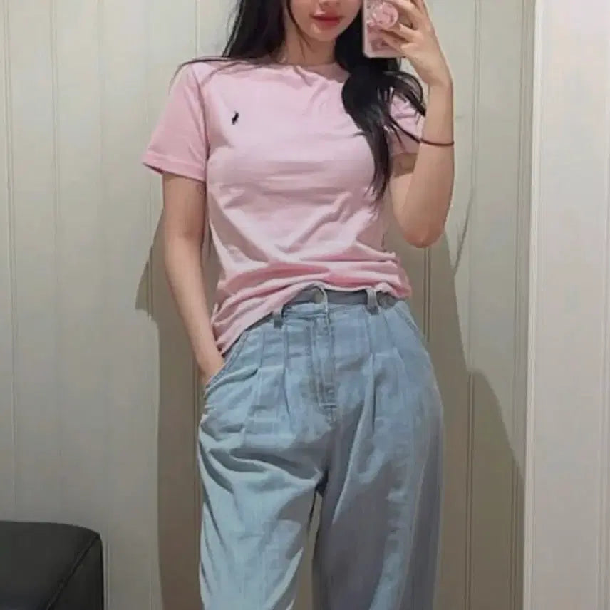 [BUNJANG] 폴로 여성 라운드 반팔티 / 폴로 여성 라운드 반팔티