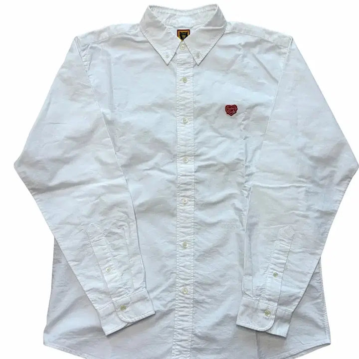 [BUNJANG] Human Made Oxford BD Shirt White L / 휴먼 메이드 옥스포드 BD셔츠 화이트 L사이즈