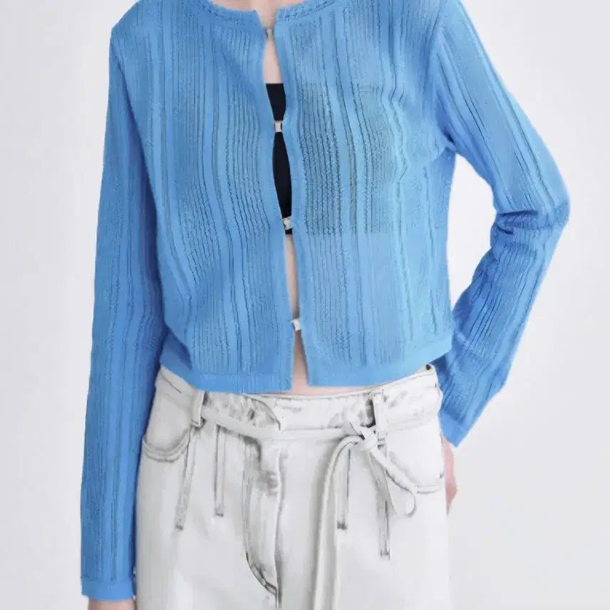 [BUNJANG] Time Holgarmet Blue Cardigan / 타임 홀가먼트 블루 가디건55