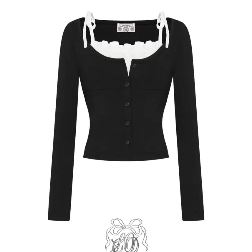 [BUNJANG] Cloud Emotion Cleaset Satin Layered Top / 클라우드이모션 클리셋 새틴 레이어드 탑