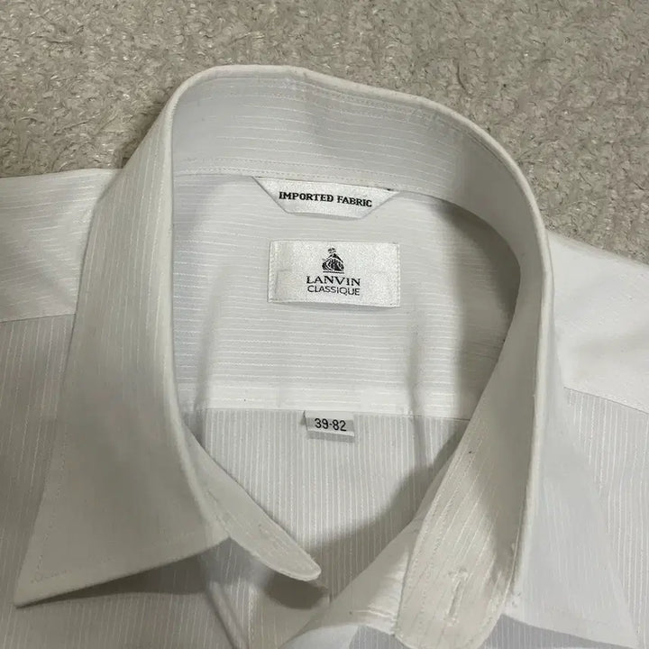 [BUNJANG] Lanvin Classic White Long Sleeve Shirt / 랑방 클래식 화이트 긴팔 셔츠