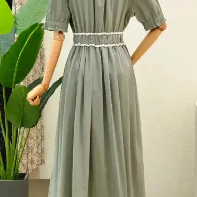 [BUNJANG] JY-303 Midi Dress / JY-303 카라원피스 하객룩원피스 스판원피스