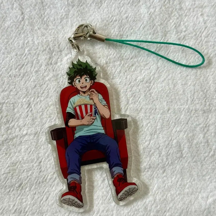 [BUNJANG] My Hero Academia Izuku Midoriya Cinema Acrylic Strap Keychain / 나의 히어로 아카데미아 미도리야 영화관 아크릴 스트랩 키링