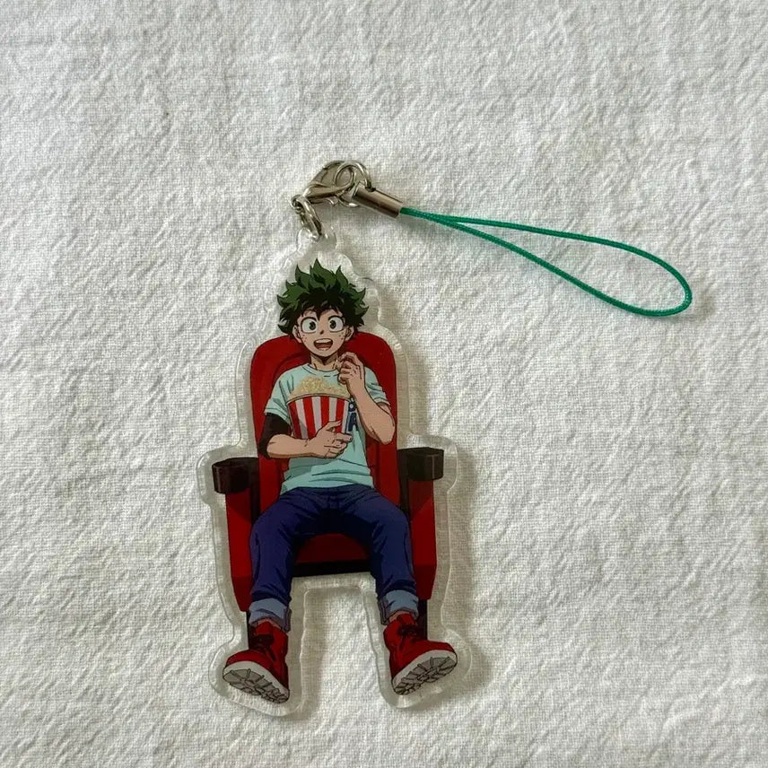 [BUNJANG] My Hero Academia Izuku Midoriya Cinema Acrylic Strap Keychain / 나의 히어로 아카데미아 미도리야 영화관 아크릴 스트랩 키링