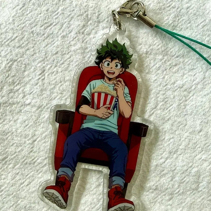 [BUNJANG] My Hero Academia Izuku Midoriya Cinema Acrylic Strap Keychain / 나의 히어로 아카데미아 미도리야 영화관 아크릴 스트랩 키링