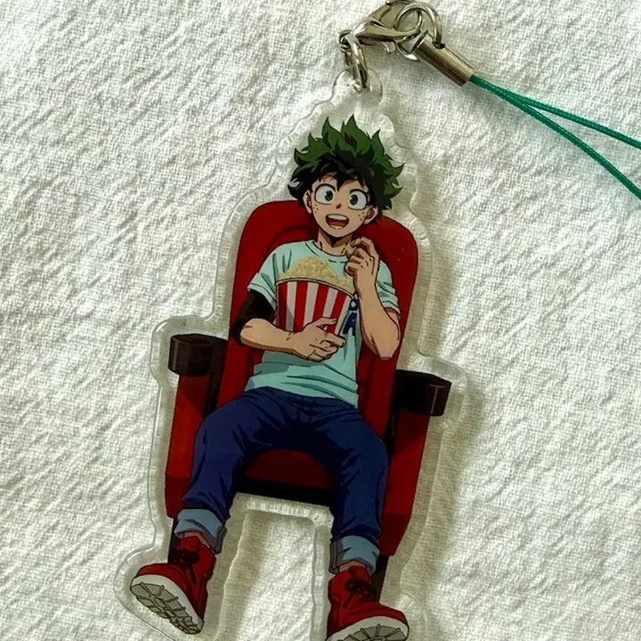 [BUNJANG] My Hero Academia Izuku Midoriya Cinema Acrylic Strap Keychain / 나의 히어로 아카데미아 미도리야 영화관 아크릴 스트랩 키링