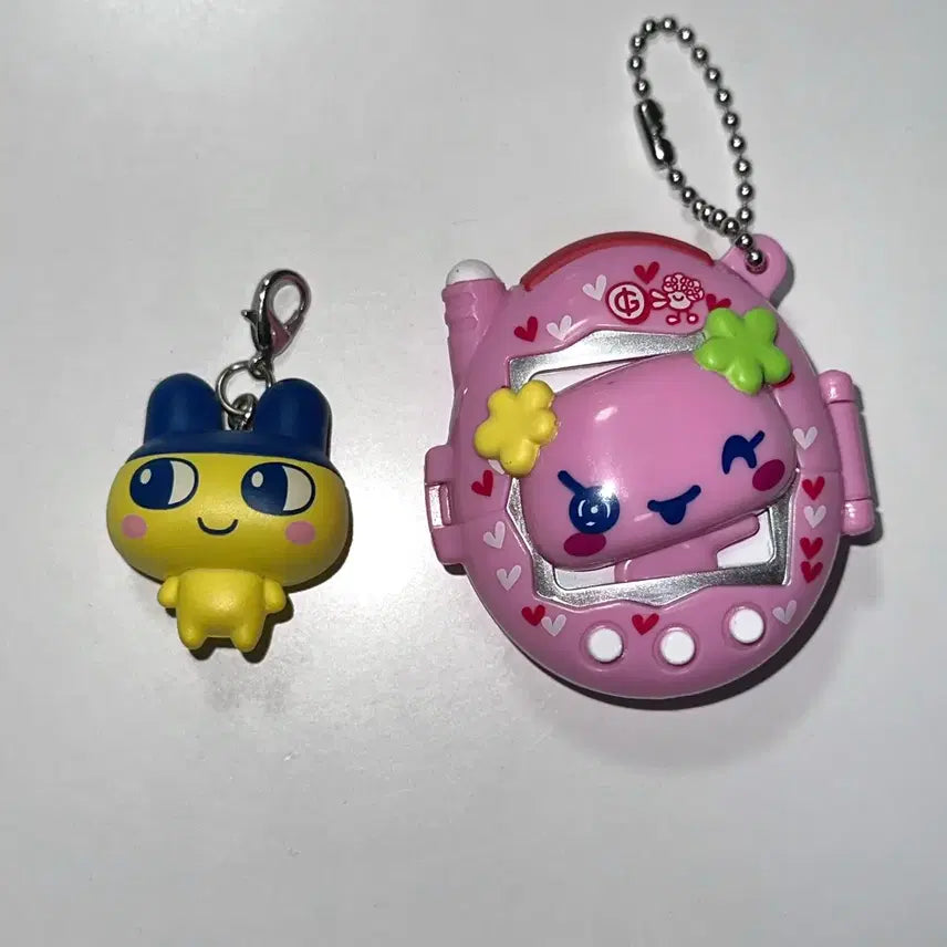 [BUNJANG] Bandai Tamagotchi Mametchi Fluffy Case Keychain / 반다이 다마고치 마메치 가챠 플러피 케이스 키링