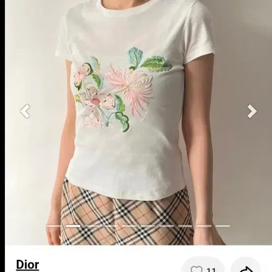 [SOLD OUT] Dior 크리스찬디올 자수 반팔 (정품)