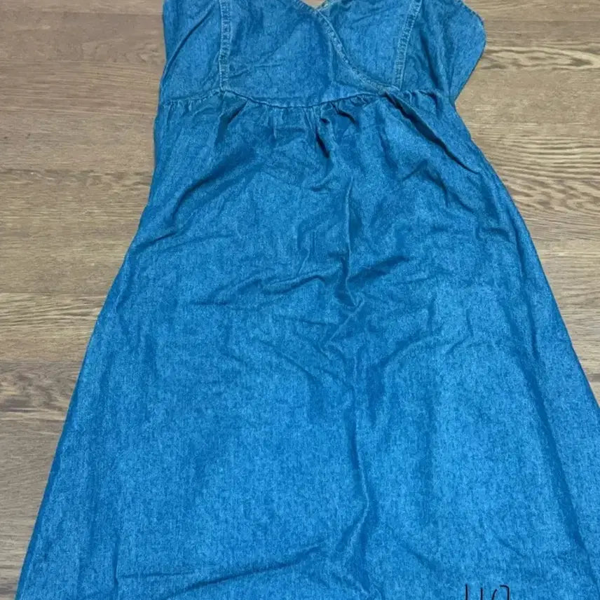 [BUNJANG] Vintage V-Neck Bustier Long Dress / 빈티지 색감 뷔스티에 롱 원피스