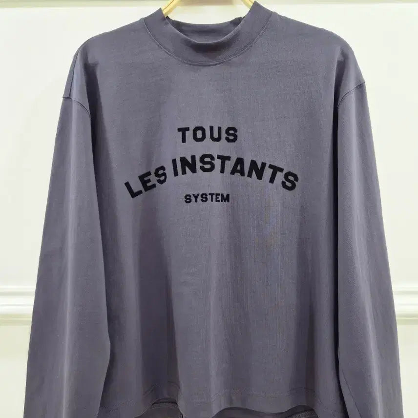 [BUNJANG] System Less Instant Long Sleeve T-Shirt / 시스템 레스 인스턴트 긴팔 티셔츠
