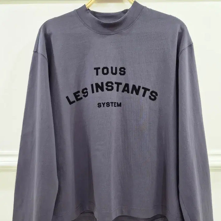 [BUNJANG] System Less Instant Long Sleeve T-Shirt / 시스템 레스 인스턴트 긴팔 티셔츠