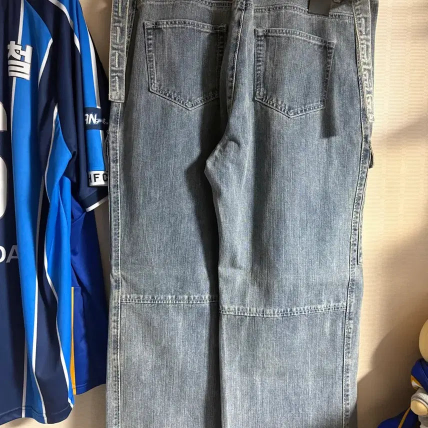 [BUNJANG] Noir Washed Denim Cargo Pants / 노이어 워싱 데님 카고 팬츠 52
