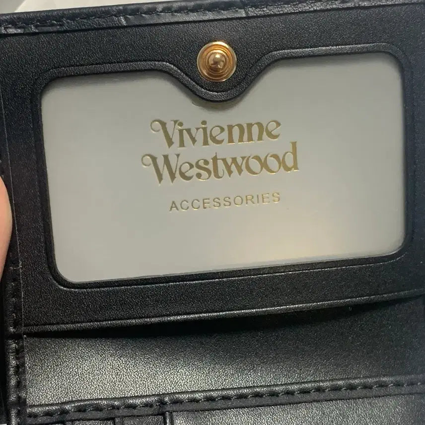 [BUNJANG] Vivienne Westwood Black Tri-fold Wallet / 비비안웨스트우드 블랙 3단 지갑
