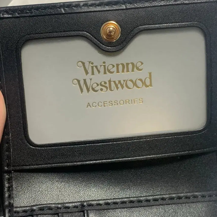 [BUNJANG] Vivienne Westwood Black Tri-fold Wallet / 비비안웨스트우드 블랙 3단 지갑