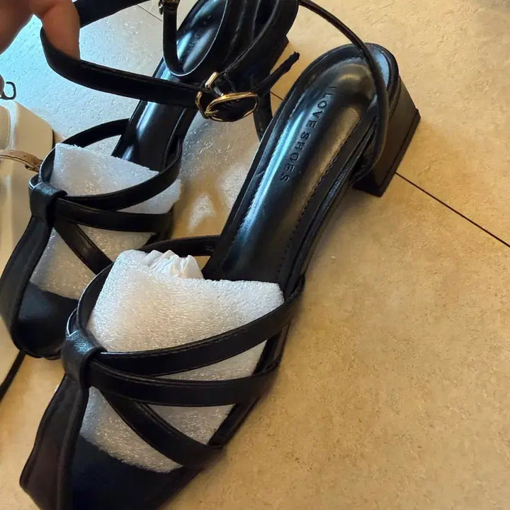 [BUNJANG] Scrap Sandals Heels 245 / 새제품  스크랩 샌들 구두  245