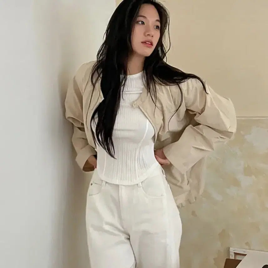 [SOLD OUT] rrace 슬림 라인 립드 티셔츠 새 제품
