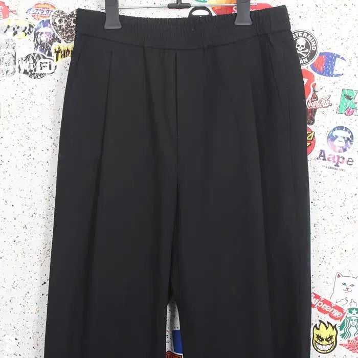 [BUNJANG] Musinsa Standard Banding Black Pants / 남성28 / 무신사스탠다드 밴딩 블랙팬츠BK 3-102