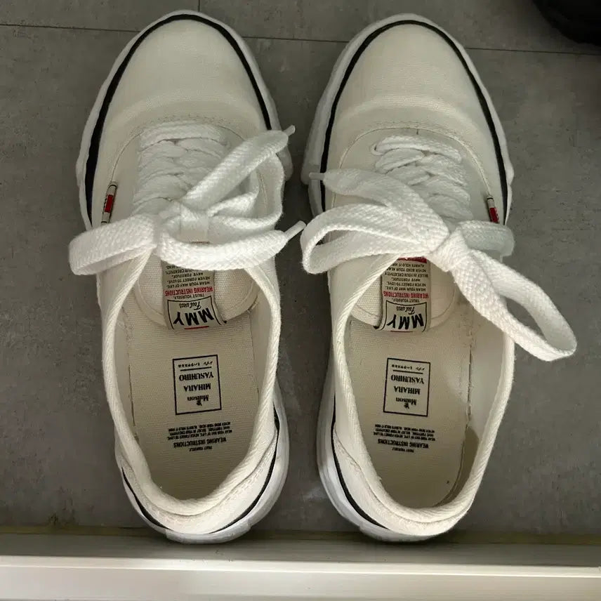 [BUNJANG] Mihara Yasuhiro Baker White Sneakers Size 42 / 미하라 야스히로 베이커 화이트 42