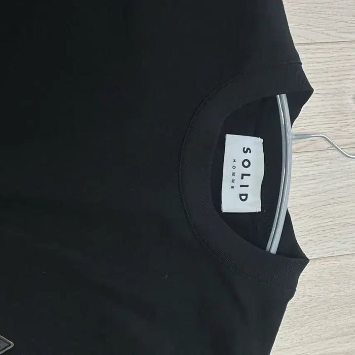 [BUNJANG] Solid Homme Black T-shirt / 솔리드옴므 블랙 반팔 티셔츠 46