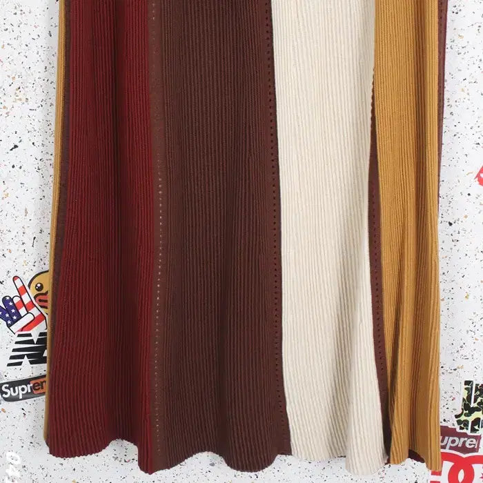 [BUNJANG] Barnaby Ribbed Belted Colorblock Skirt / 여성F / 바니비 골지 벨티드 배색 스커트BR 3-108