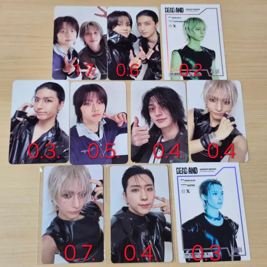 [SOLD OUT] 엑스디너리 히어로즈 포카 dead and 쇼케이스 특전