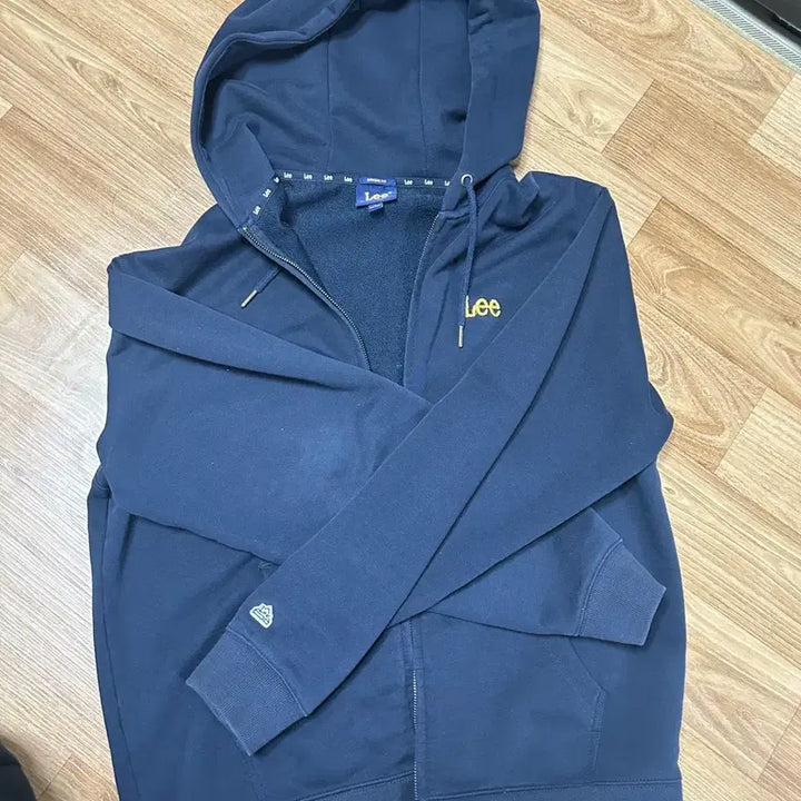 [BUNJANG] Lee Navy Hoodie Zip-Up / Lee 리 후드집업 네이비