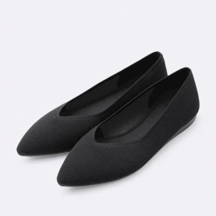 [BUNJANG] GU Washable Knit Flat Shoes Black 250 / GU 워셔블 니트 플랫 블랙 250