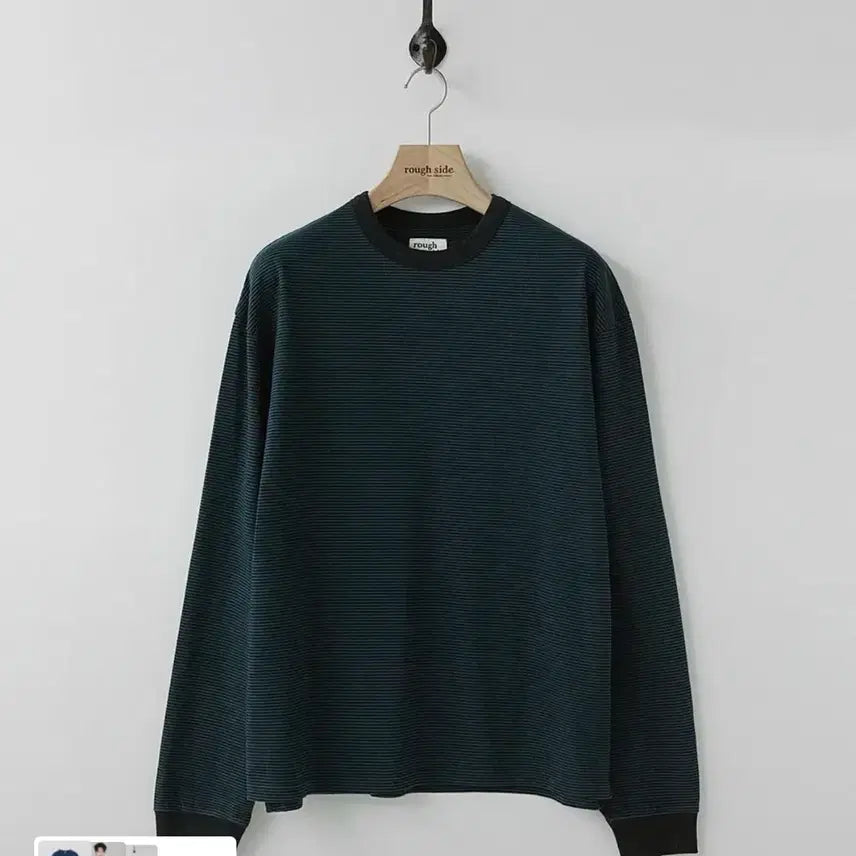 [BUNJANG] Rough Side Stripe Long Sleeve / 새상품))러프사이드 rough side 스트라이프 긴팔