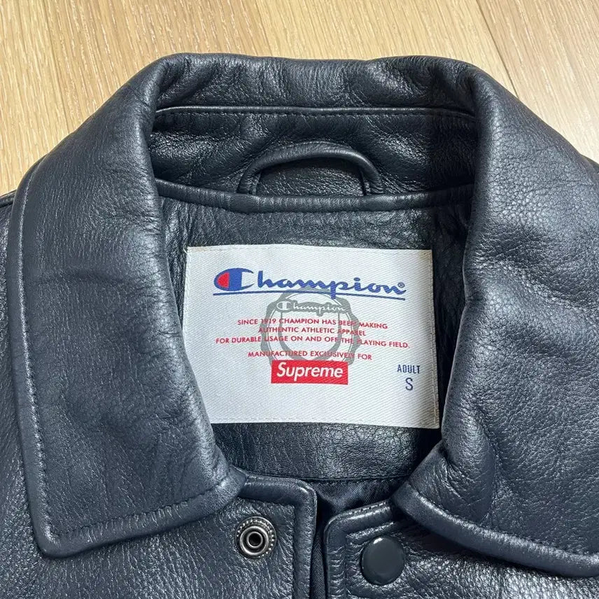 [BUNJANG] Supreme Champion Leather Coach Jacket Navy Small / 슈프림 챔피온 레더 코치 자켓 네이비 스몰