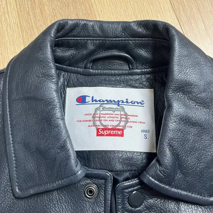 [BUNJANG] Supreme Champion Leather Coach Jacket Navy Small / 슈프림 챔피온 레더 코치 자켓 네이비 스몰